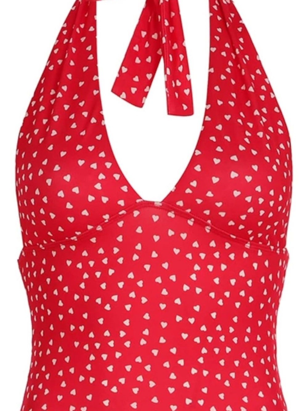 Red Hearts Halter Top